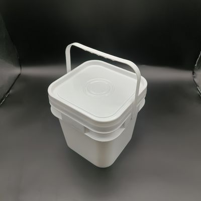 ODM OEM 10 litrów kwadratowych plastikowych wiaderek z uchwytami odporne na działanie chemiczne