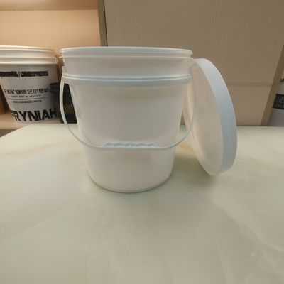 Biały Czarny 10L Okrągła plastikowa wiadra Materiał PP z pokrywką uszczelnienia