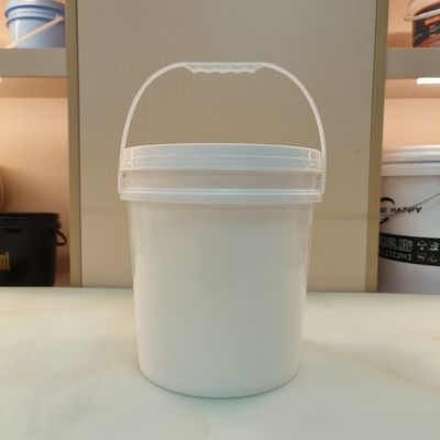 Żywność klasy 5 galonów plastikowe białe wiadra z pokrywkami