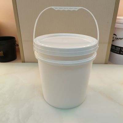 Biały Czarny 10L Okrągła plastikowa wiadra Materiał PP z pokrywką uszczelnienia