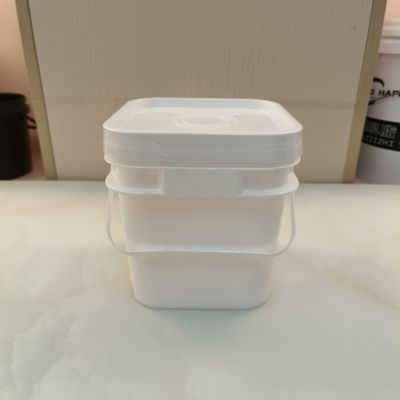 Polypropylen PP 10l kwadratowy plastikowy wiaderek z pokrywą nietoksyczną