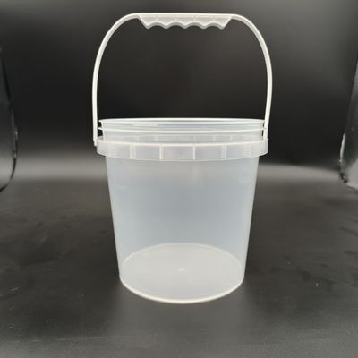Odporność na kompresję Przejrzysty plastikowy wiaderek Przejrzysty plastikowy wiaderek plażowy z plastikowym uchwytem