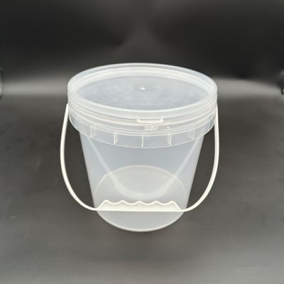 Odporność na kompresję Przejrzysty plastikowy wiaderek Przejrzysty plastikowy wiaderek plażowy z plastikowym uchwytem