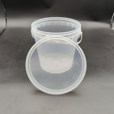 Odporność na kompresję Przejrzysty plastikowy wiaderek Przejrzysty plastikowy wiaderek plażowy z plastikowym uchwytem