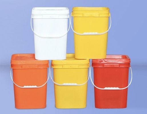 2 lb kwadratowy magazyn żywności plastikowe wiadra z pokrywkami IML Dekoracja