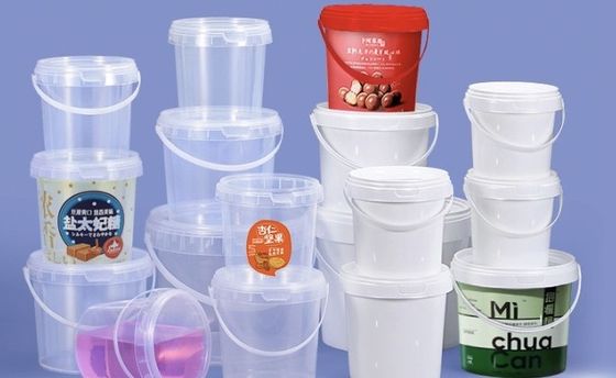 OEM ODM 5 galonowe plastikowe pojemniki z wiadrami żywnościowymi z pokrywkami