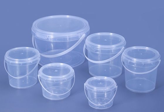ISO9001 20l przezroczyste plastikowe wiadro z zastosowaniem transferu cieplnego