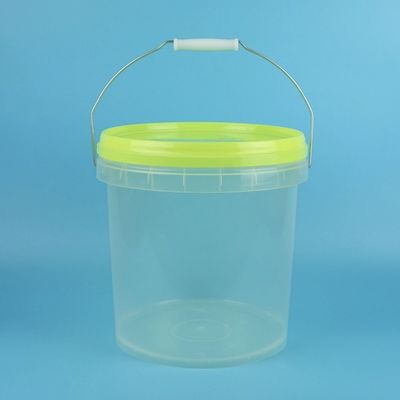 5l Jasne plastikowe wiadra z pokrywą ozdobą transferu cieplnego
