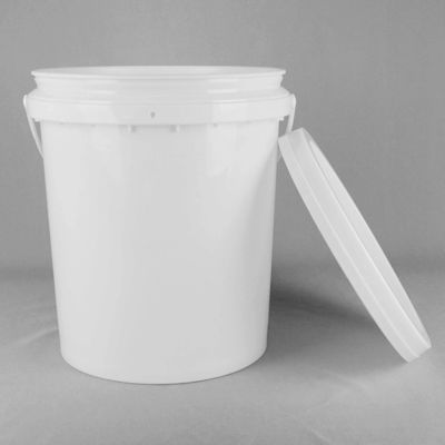 20l Białe wiadra żywnościowe bez pokrywy BPA zatwierdzone przez FDA