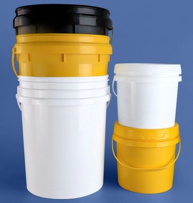 Zestawialne plastikowe wiadro o pojemności pięciu galonów z pokrywkami