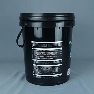 OEM ODM 5 galon plastikowe wiadra z pokrywkami czarne 5 galon wiadra