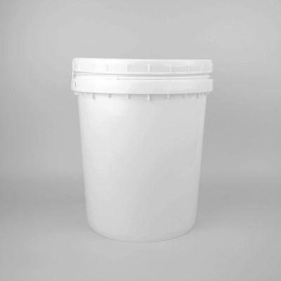 Logo niestandardowe 20l okrągła plastikowa wiadra z pokrywą odporną na korozję